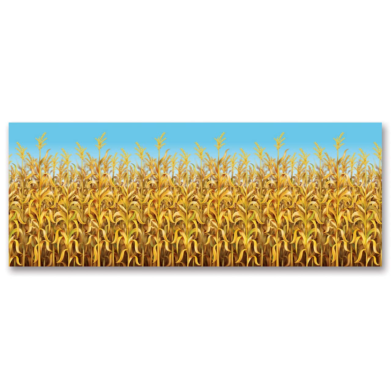 Beistle 4ft. x 30ft. Yellow Cornstalks Backdrop
